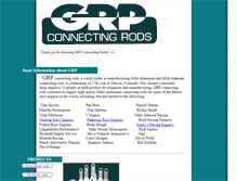 Tablet Screenshot of grpconrods.com